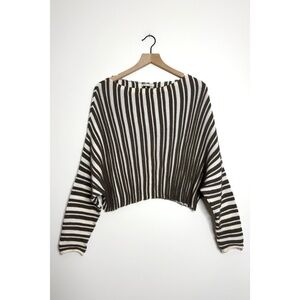 MATTHILDUR Striped Knit Oversized Sweater